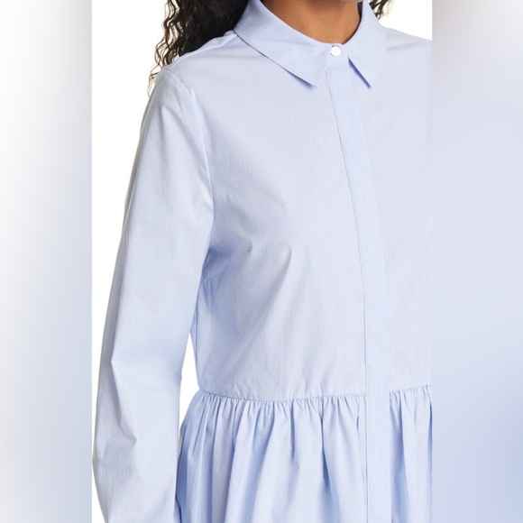 NWT TED BAKER LONDON Stripe Peplum Button-Up Shirt Women's SIZE 3 (US8-10) - Picture 5 of 15